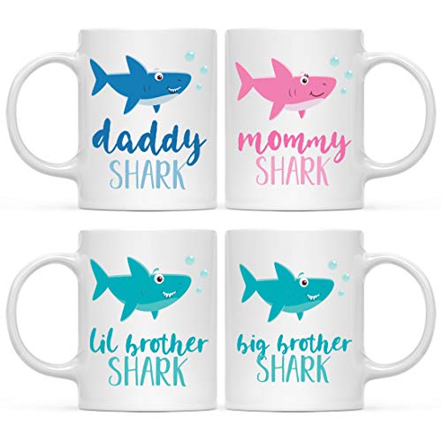 Baby Shark Family 11oz. Coffee Mug Gift Set