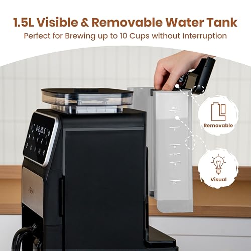 10 Cup Drip Coffee Maker with Built