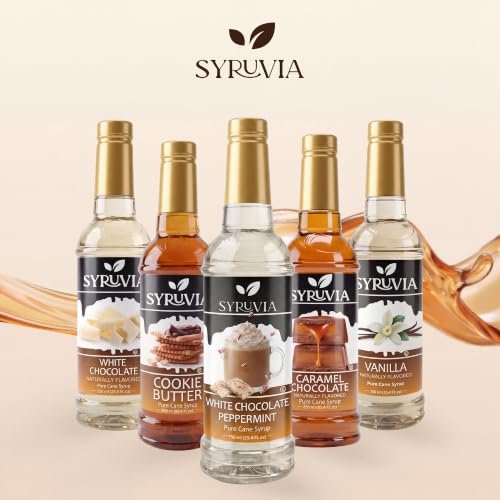 Coffee Syrup White Chocolate Peppermint Flavored Syrup for Drinks (25.4 Fl Oz)