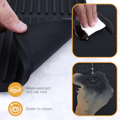 Silicone Coffee Mat with Raised Edges