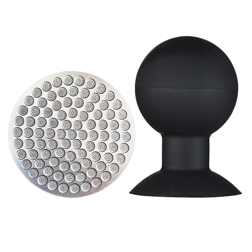 Puck Screen Reusable Mesh Coffee Filter for Espresso Portafilter Basket with Silent Puck Screen Ejector Coffee Grounds Remover Knock