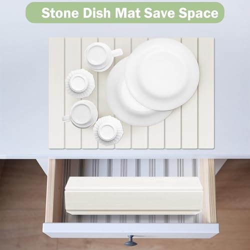 Stone Dish Drying Mat for Kitchen Counter