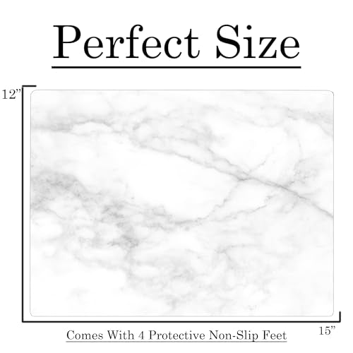 White Agate Marble Kitchen Glass Cutting Board Ocean Decorative Gift Marbled Granite Stone Rock Gift For Her Mom Wife
