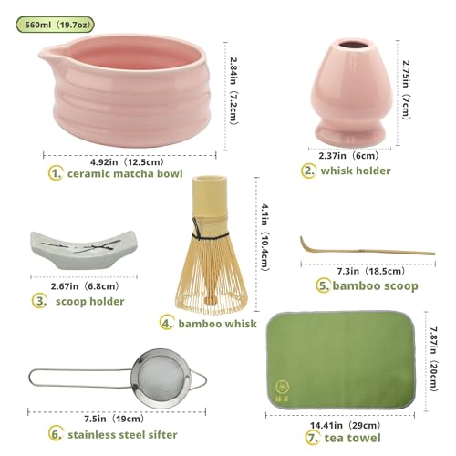 Yeemous 7 Pcs Matcha Whisk Set (7 Count)