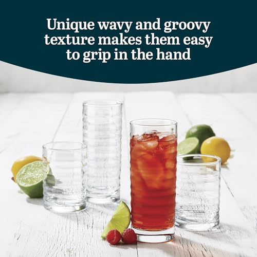 Pueblo Tumblers and Rocks Glass Cups Set (16 Count)