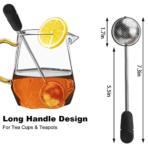 Long Handle Twisting Tea Ball Stainless Steel (2 Count)