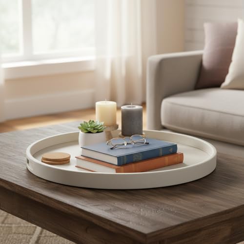 30 Inch Round Ottoman Tray