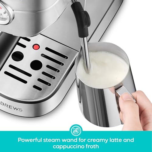 CM5418 Compact Espresso Machine with Milk Frothing Steam Wand