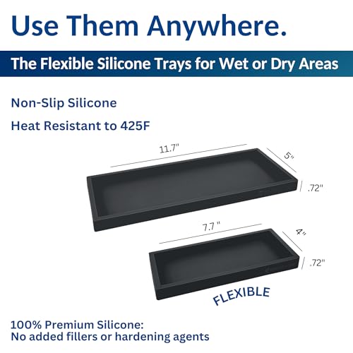 Countertop & Vanity Silicone Tray (2 Count)