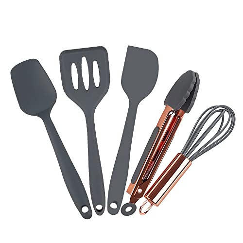 Rose Gold And Grey Mini Kitchen Utensil Small Five (5 Count)