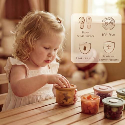 Silicone Baby Food Containers (4 Ounce)