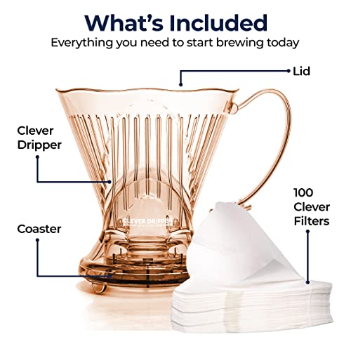 Coffee Dripper and Filters (100 Count)
