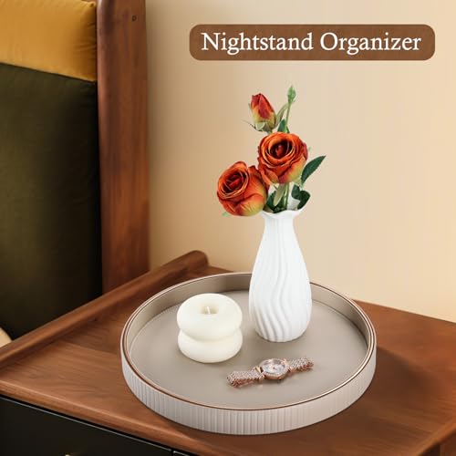 12" Round Decorative Tray for Coffee Table