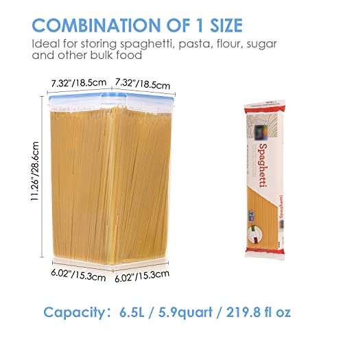6.5L Flour Sugar Storage Containers (4 Count)