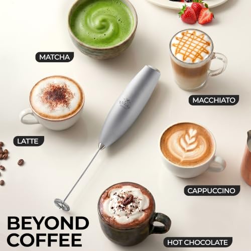 Zulay Powerful Milk Frother for Coffee with Upgraded Titanium Motor