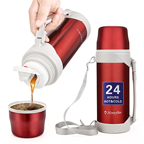 Coffee Thermo Keeps Liquid Hot or Cold for Up to 24 Hours Thermo 41 Ounce Thermos for Hot Drinks 18