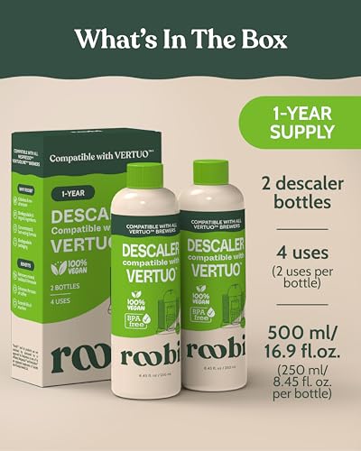 Nespresso Vertuo Compatible Descaling Solution (16.9 Fl Oz)