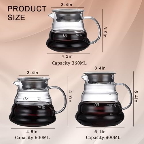 Glass Coffee Server for Drip Coffee Maker