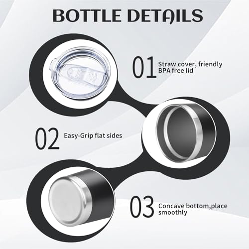 DIW 20oz Insulated Tumbler Travel Coffee Mug with Lid Straw
