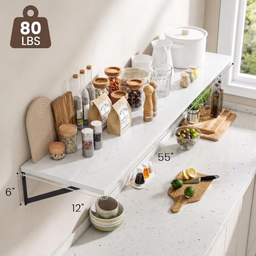 Wall Mounted Floating Shelves Set of 2 (2 Count)