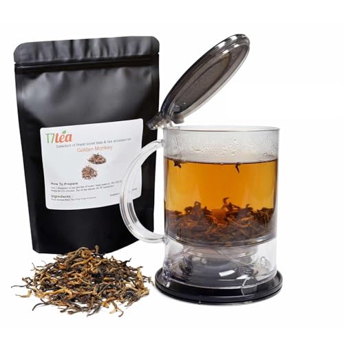 Ingenious Teapot Set with 2oz T7 TEA Golden Monkey Black Tea