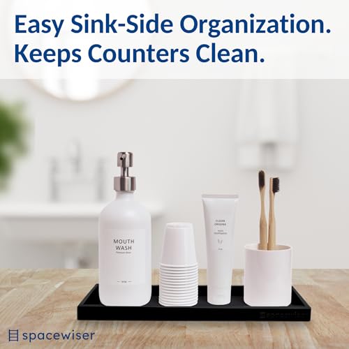 Silicone Countertop & Vanity Bathroom Tray (2 Count)
