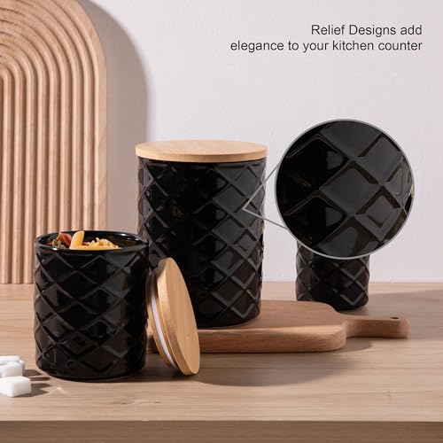 Sweejar Ceramic Canisters Sets for Kitchen Countertop