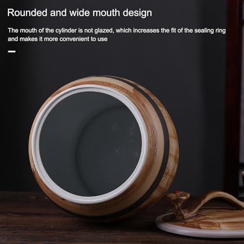 Ceramic Rice Storage Container Sealed Rice Bucket