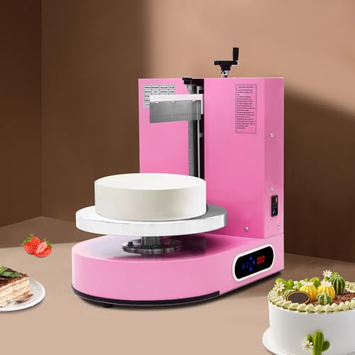 Cake Decorating Coating Machine Cream Spreading Automatic Frosting Turntable with Graduated Scraper for 4