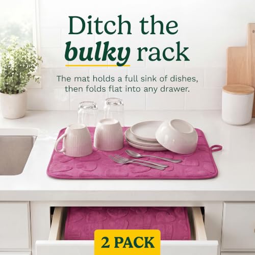 Cuisinart Dish Drying Mat for Kitchen Counter (2 Count)