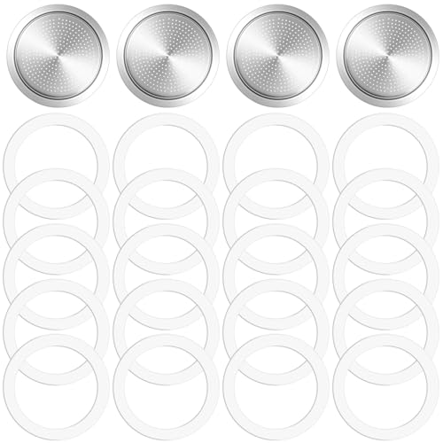 20PCS 6 Cups Replacement Spare Food Grade Silicone Gasket Seal (24 Count)