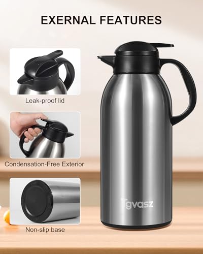 Large and Heavy Thermal Coffee Carafe 102 oz