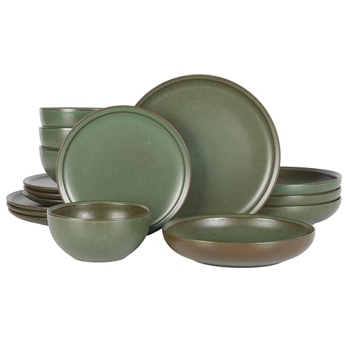 Beckett Stoneware Matte Reactive Glaze 16 Piece