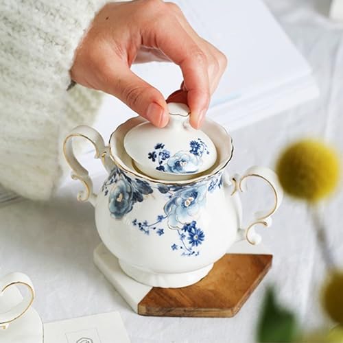 21 Piece Bone China Tea Set for Adults