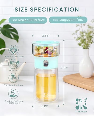 Modern Glass Infuser Teapot