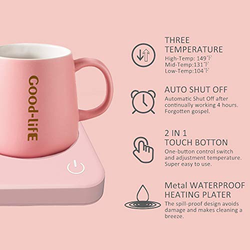 Mug Warmer & Coffee Mug Warmer with 4 Hours Auto Shut