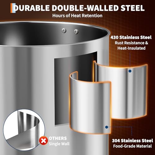60 Cup Large Coffee Urn with Double Wall Insulation