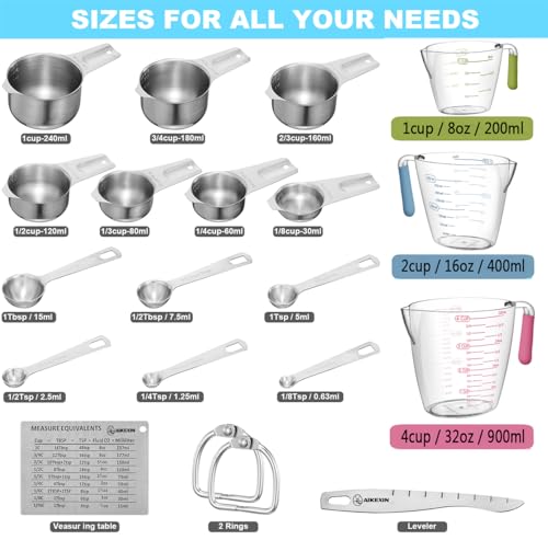 20 PCS Measuring Cups & Spoons Set