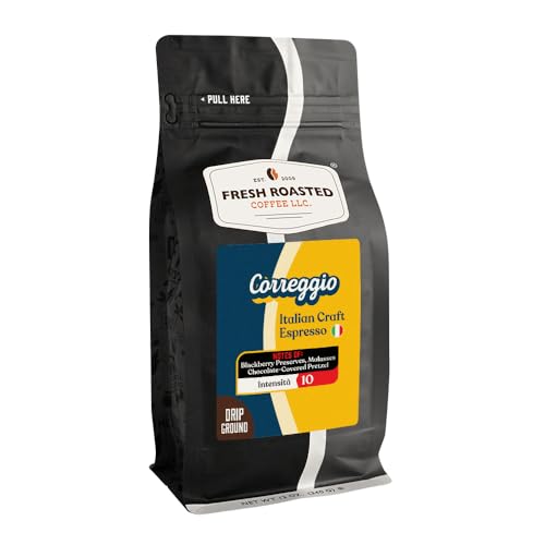Correggio Italian Craft Artisan Blend Drip Ground Coffee (12 Ounce)