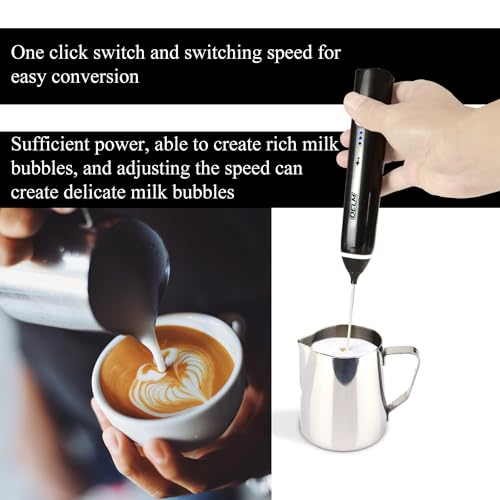 Milk Frother Electric USB Stainless Steel Accessory