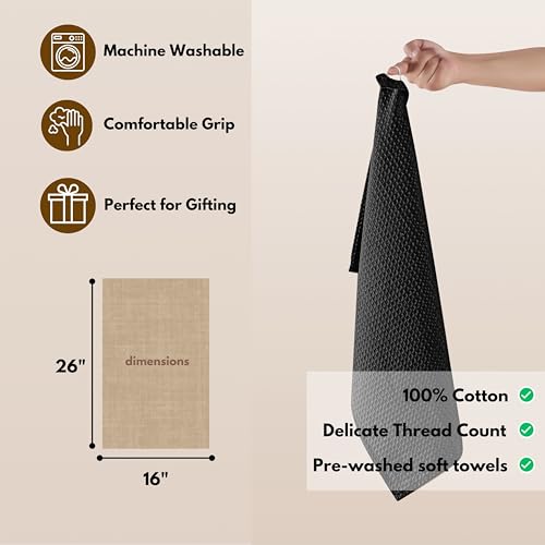 Cotton Kitchen Towel with Hanging Loop 16x26 inches (6 Count)