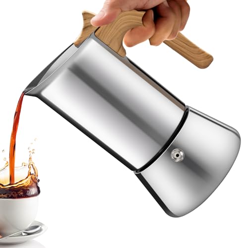 No Coating 12 Cup Moka Pot Thickened 304 Stainless Steel