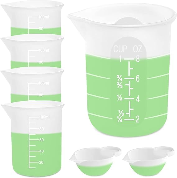 7 PCS Silicone Measuring Cups Kits