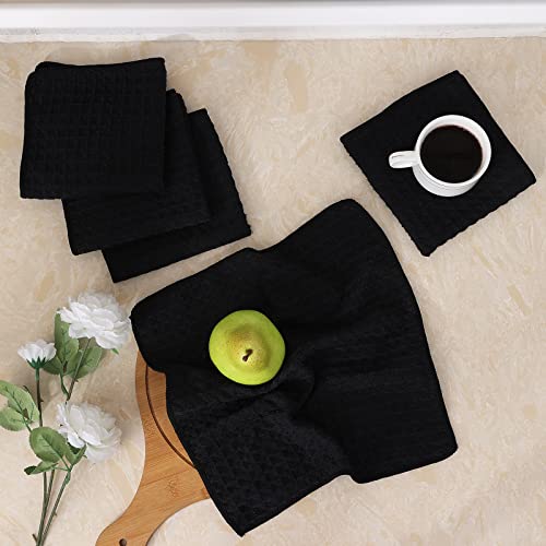 Microfiber Waffle Weave Kitchen Dish Cloths (6 Count)