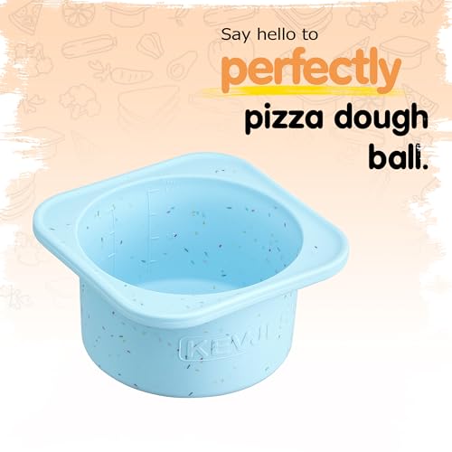 PLUS 1000ml Pizza Dough Proofing Containers for DIY family Artisan Pizza (3 Count)