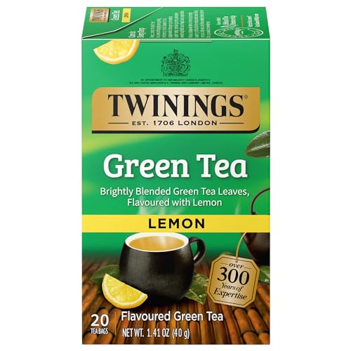 Green Tea with Lemon Caffeinated Tea Bags (20 Count)