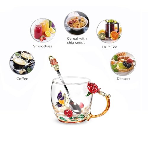 Tea Cup Glass Coffee Mugs (34.99 Count)