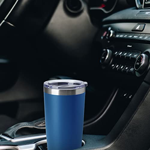 20oz Tumblers Stainless Steel Mugs with Lid Double Wall Vacuum Insulated Coffee Cups for Cold & Hot Drinks (4 Count)