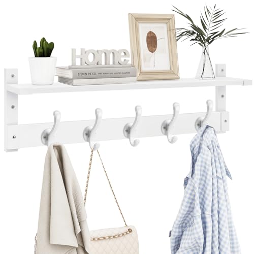 Coat Rack with Wall Shelf