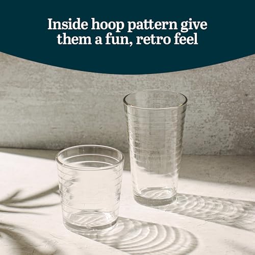Hoops Tumbler and Rock Glass Set